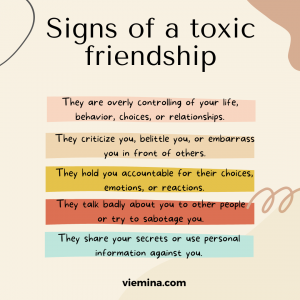 Signs of a toxic friendship