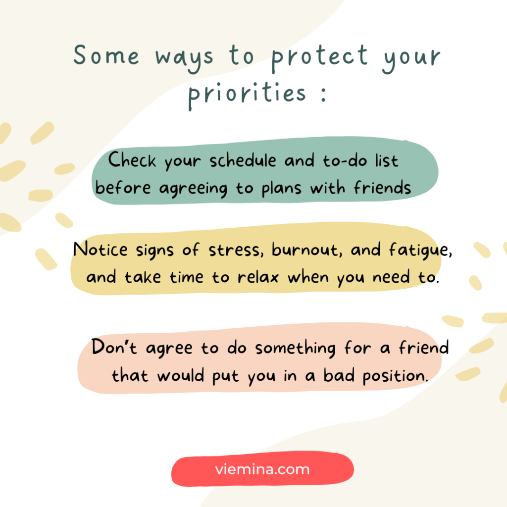 Some ways to protect your priorities 1