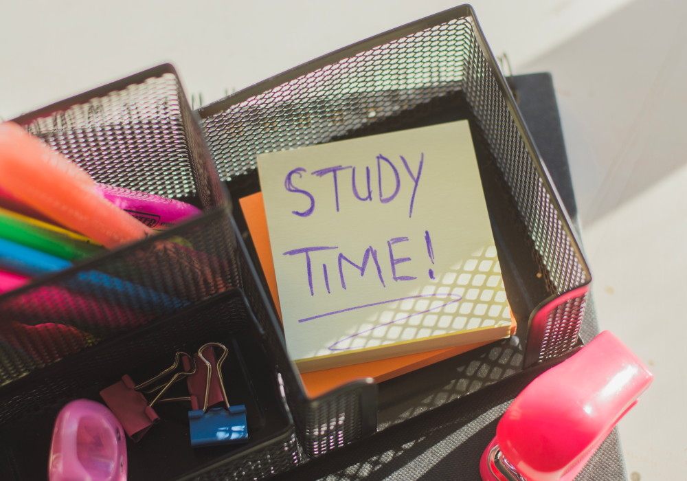 Set a study time : study smarter
