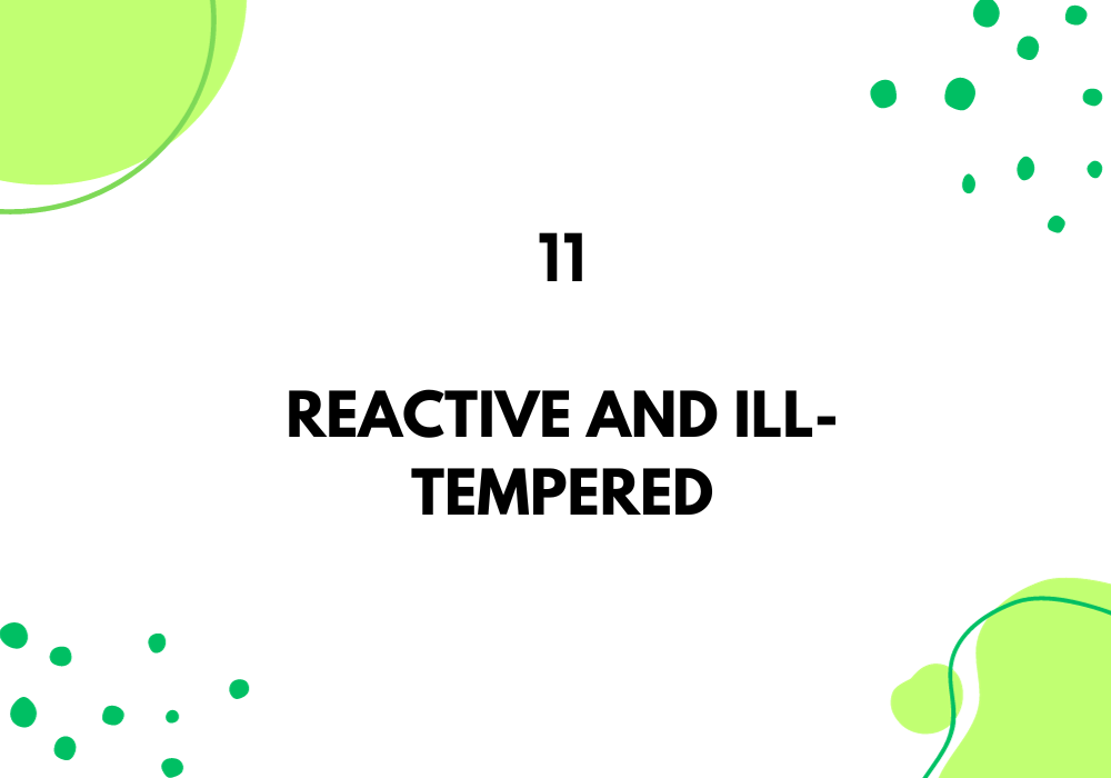 Reactive And ill-tempered/Relationship With a Narcissist