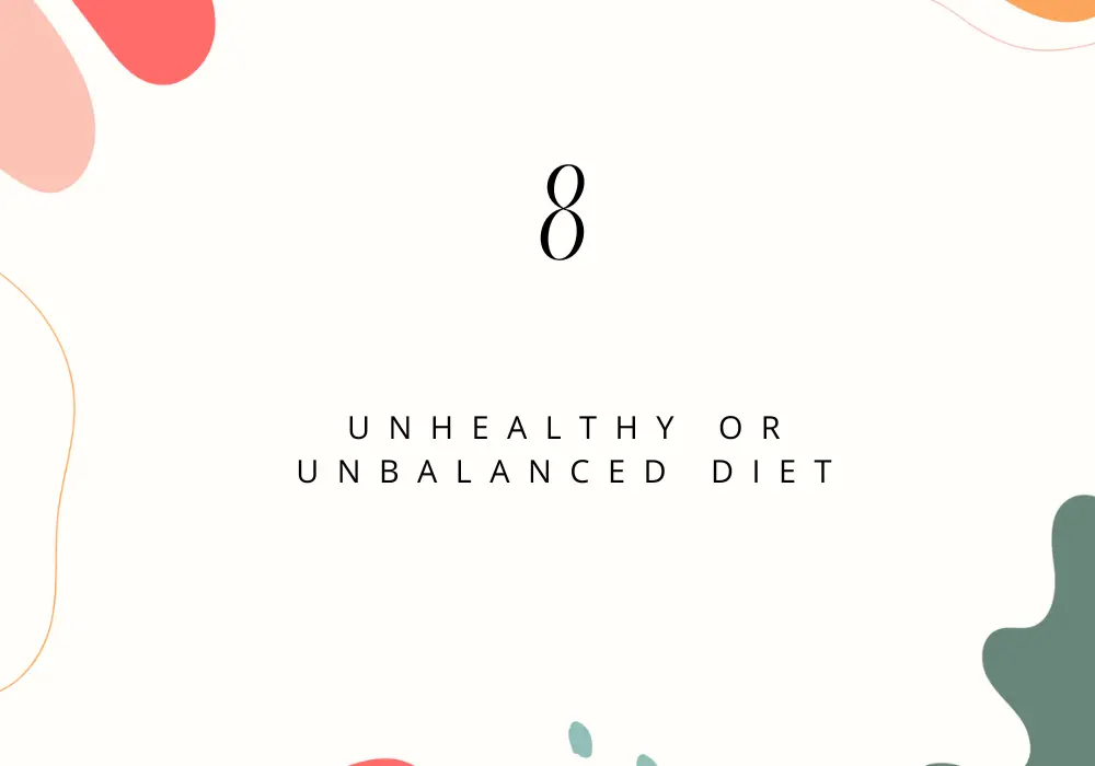 Unhealthy Or Unbalanced Diet/Feeling Restless and Unmotivated